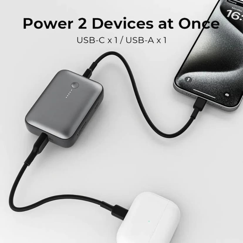 Pin sạc dự phòng Polymer 5000mAh Type C PD QC 3.0 20W Aukey PB-Y59 - Xám Bạc - Giá rẻ nhất hôm nay - Ảnh 8