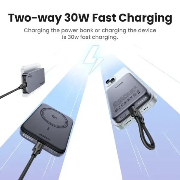 So sánh giá Pin sạc dự phòng Polymer Không dây Magnetic Qi2.2 Type C PD 30W Ugreen PB773 kèm Cáp Type C rẻ nhất? - Ảnh 7