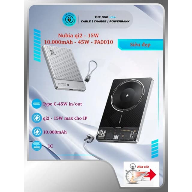 Top 1 so sánh giá Pin sạc dự phòng Solid-state 5000mAh Không dây Magnetic Qi2 Type C PD 20W BMX B939 kèm Cáp Type C - Tìm sản phẩm giá rẻ nhất - Ảnh 57