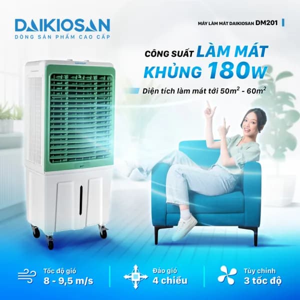 Quạt điều hoà Daikiosan DM201 180W - Giá rẻ nhất hôm nay - Ảnh 3