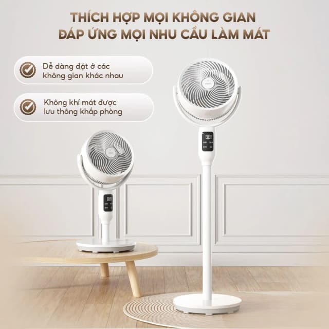 Quạt đứng AQUA 3 cánh AQF-ED1823T(W) 40W - Ảnh 2