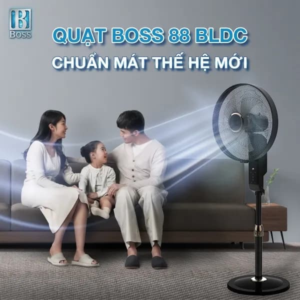 Quạt đứng Boss 5 cánh BOSS-88-BLDC 50W - Ảnh 5
