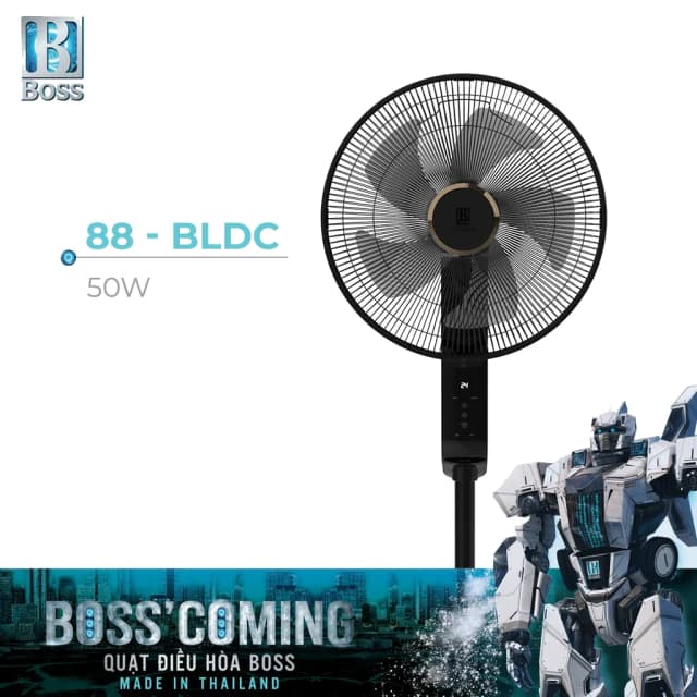 Top 1 so sánh giá Quạt đứng Boss 5 cánh BOSS-88-BLDC 50W - Tìm sản phẩm giá rẻ nhất - Ảnh 2