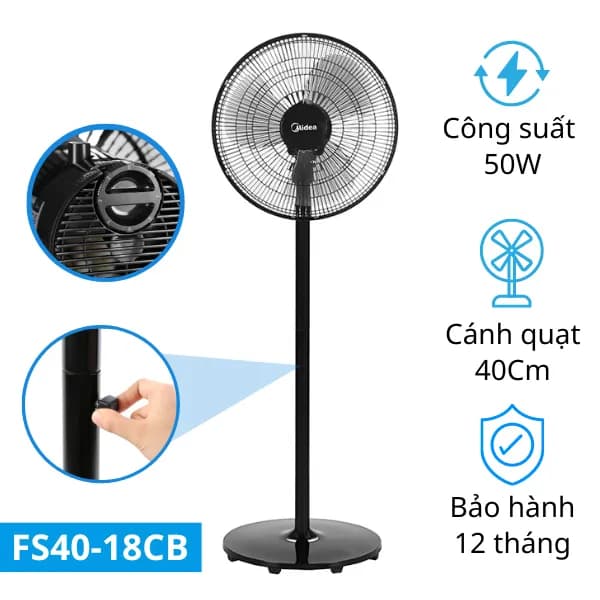 Top 1 so sánh giá Quạt đứng Boss 5 cánh BOSS-88-BLDC 50W - Tìm sản phẩm giá rẻ nhất - Ảnh 9
