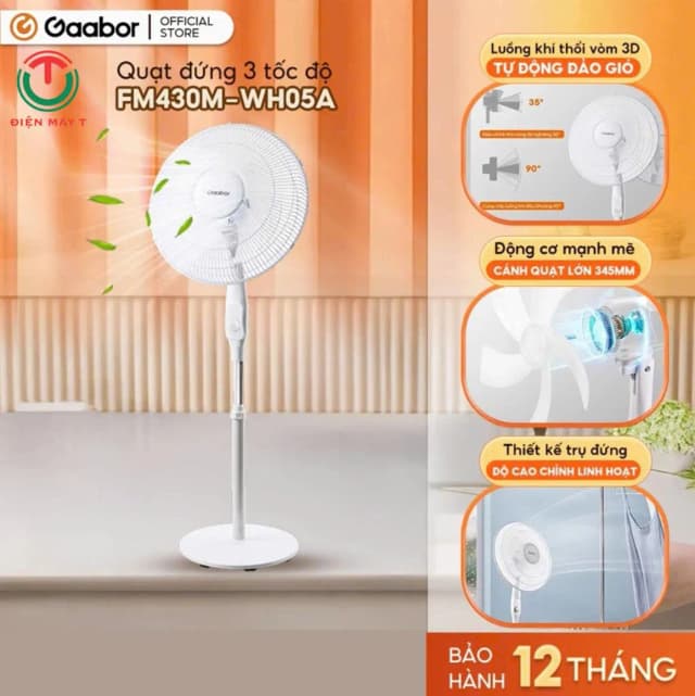 So sánh giá Quạt đứng Gaabor FM430M-WH05A 45W rẻ nhất? - Ảnh 13