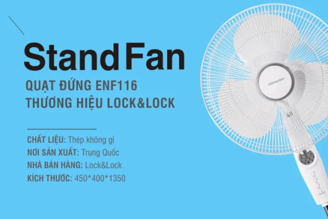 So sánh giá Quạt đứng Lock&Lock 3 cánh ENF156IVY 28W rẻ nhất? - Ảnh 7