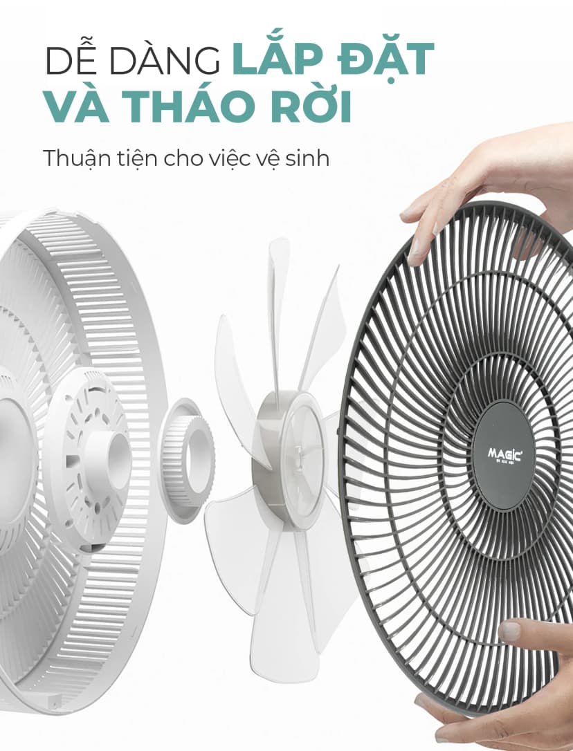 Quạt đứng Magic 7 cánh A-252 20W - Giá rẻ nhất hôm nay - Ảnh 9