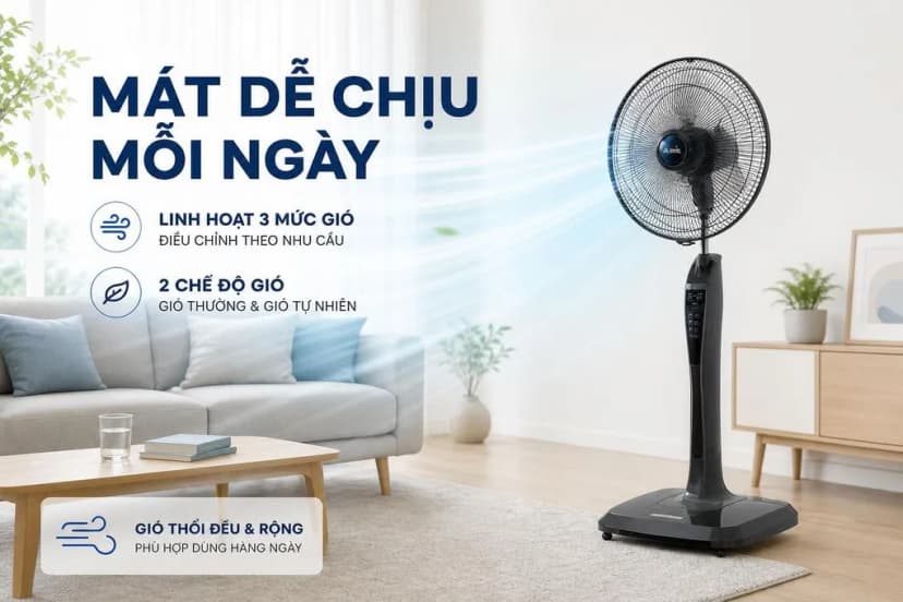 So sánh giá Quạt đứng Mitsubishi 3 cánh LV16-RB CY-GY 47W - Tìm sản phẩm giá rẻ nhất - Ảnh 2