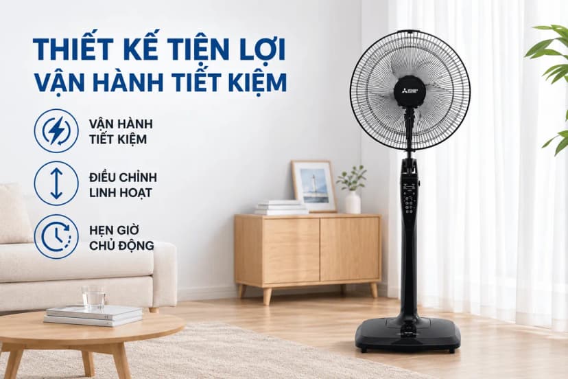 So sánh giá Quạt đứng Mitsubishi 3 cánh LV16-RB CY-GY 47W - Tìm sản phẩm giá rẻ nhất - Ảnh 3