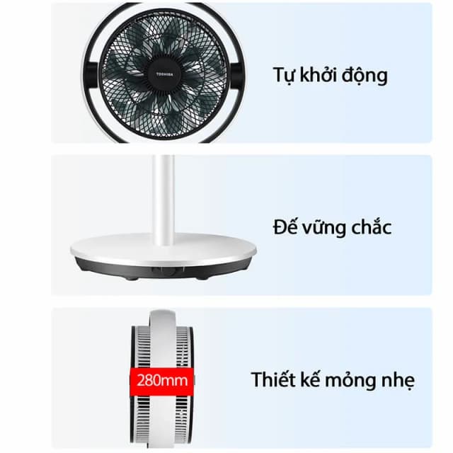 So sánh giá Quạt tuần hoàn Toshiba trước 7 cánh - sau 9 cánh F-DSC80XVN(W) 25W rẻ nhất? - Ảnh 13