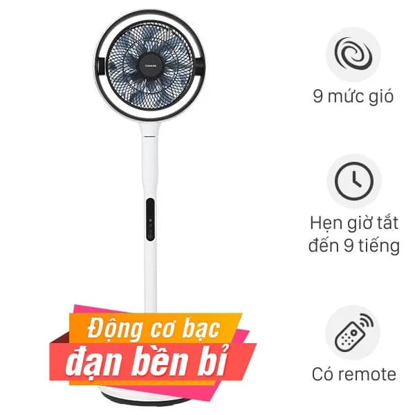 So sánh giá Quạt tuần hoàn Toshiba trước 7 cánh - sau 9 cánh F-DSC80XVN(W) 25W rẻ nhất? - Ảnh 8