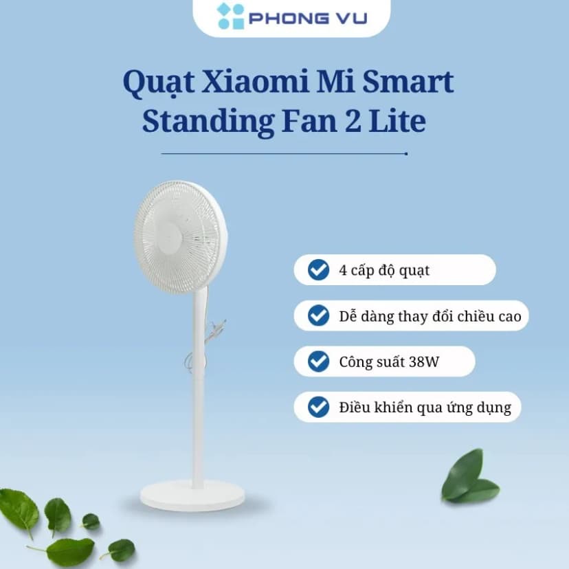Quạt đứng Xiaomi Smart Standing Fan 2 Lite 7 cánh PYV4007GL 38W - Giá rẻ nhất hôm nay - Ảnh 20