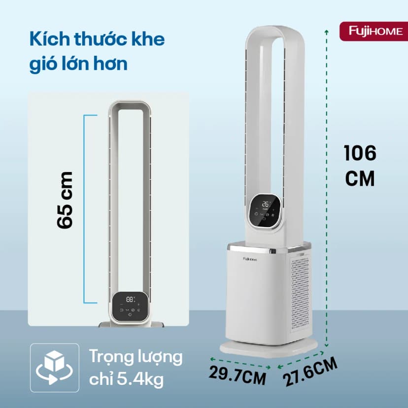 Quạt không cánh FUJIHOME BF-03R 60W - Giá rẻ nhất hôm nay - Ảnh 66