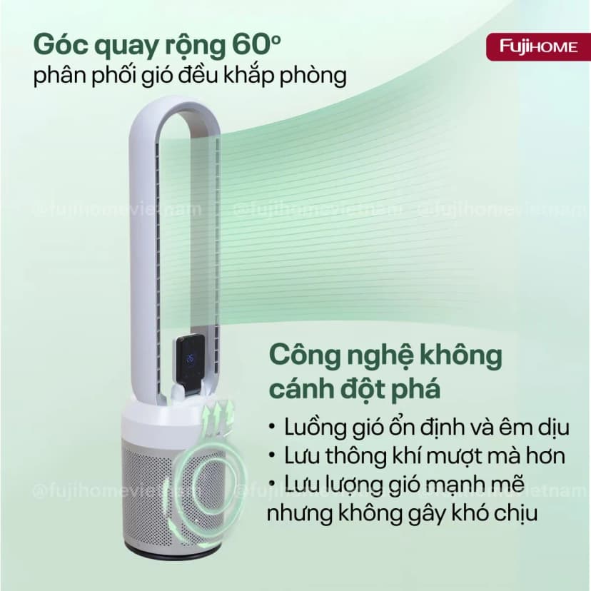 Quạt không cánh Fujihome BF308DC 35W - Giá rẻ nhất hôm nay - Ảnh 2
