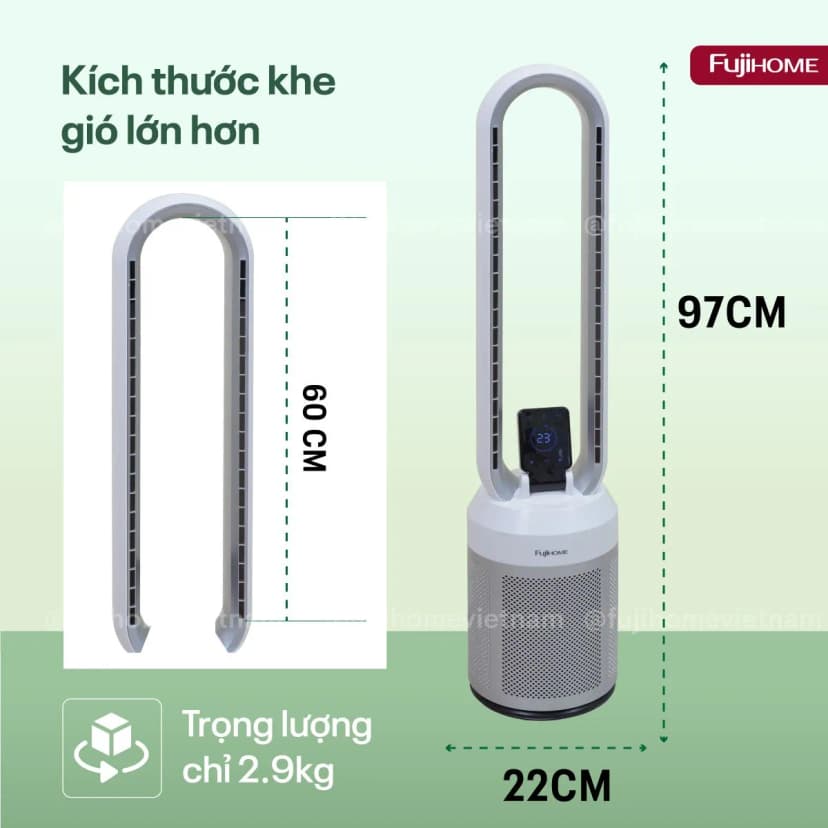 Quạt không cánh Fujihome BF308DC 35W - Giá rẻ nhất hôm nay - Ảnh 9