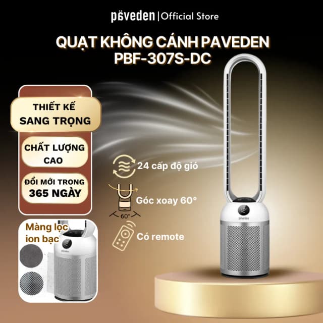 So sánh giá Quạt không cánh Paveden PBF-307S-DC 35W rẻ nhất? - Ảnh 10