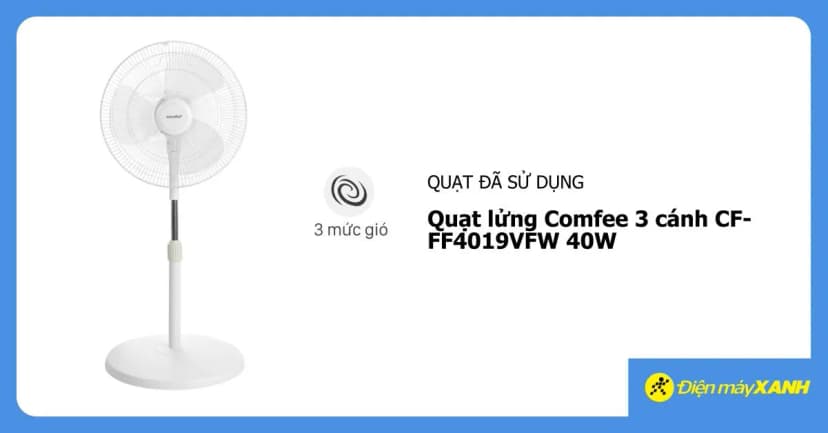 So sánh giá Quạt lửng Comfee 3 cánh CF-FF4019VFW 40W - Tìm sản phẩm giá rẻ nhất - Ảnh 6
