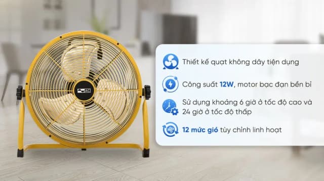 So sánh giá Quạt sạc điện AC 3 cánh ARF01D123 12W rẻ nhất? - Ảnh 2