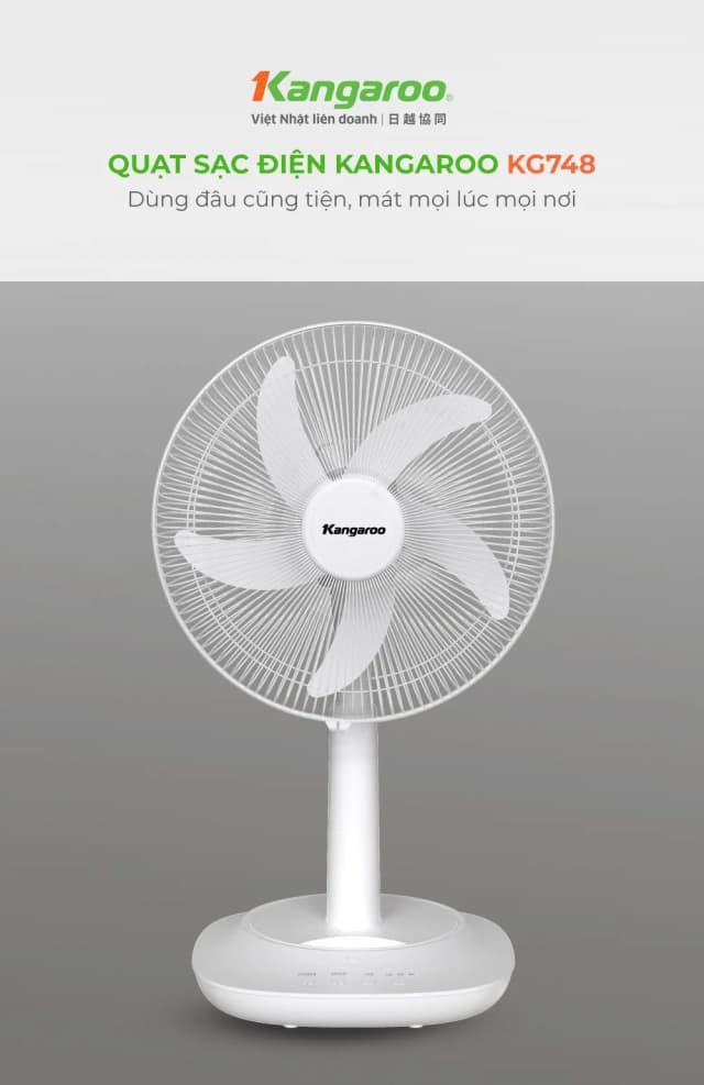 So sánh giá Quạt sạc điện Kangaroo 5 cánh KG748 24W rẻ nhất? - Ảnh 12