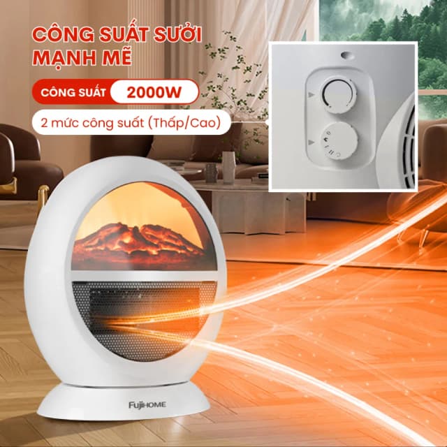 So sánh giá Quạt sưởi để bàn FUJIHOME FH09 rẻ nhất? - Ảnh 2