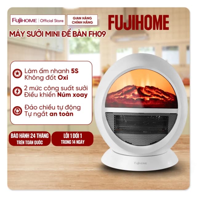 So sánh giá Quạt sưởi để bàn FUJIHOME FH09 rẻ nhất? - Ảnh 17