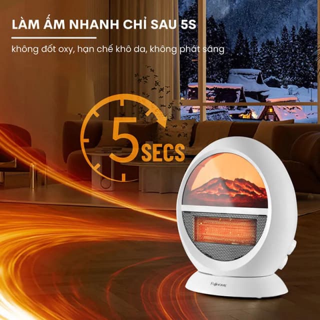 So sánh giá Quạt sưởi để bàn FUJIHOME FH09 rẻ nhất? - Ảnh 5