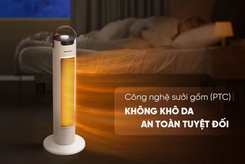 Quạt sưởi gốm Sunhouse SHD7060W - Giá rẻ nhất hôm nay - Ảnh 2