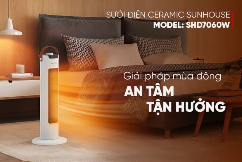 Quạt sưởi gốm Sunhouse SHD7060W - Giá rẻ nhất hôm nay - Ảnh 12