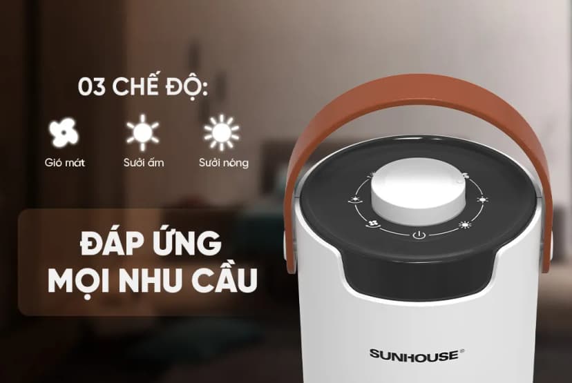 Quạt sưởi gốm Sunhouse SHD7060W - Giá rẻ nhất hôm nay - Ảnh 3
