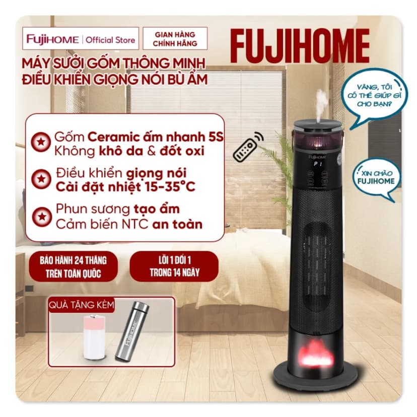 Quạt sưởi gốm FUJIHOME FH1100 - Giá rẻ nhất hôm nay - Ảnh 27