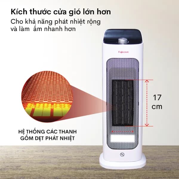 Quạt sưởi gốm FUJIHOME FH1100 - Giá rẻ nhất hôm nay - Ảnh 34