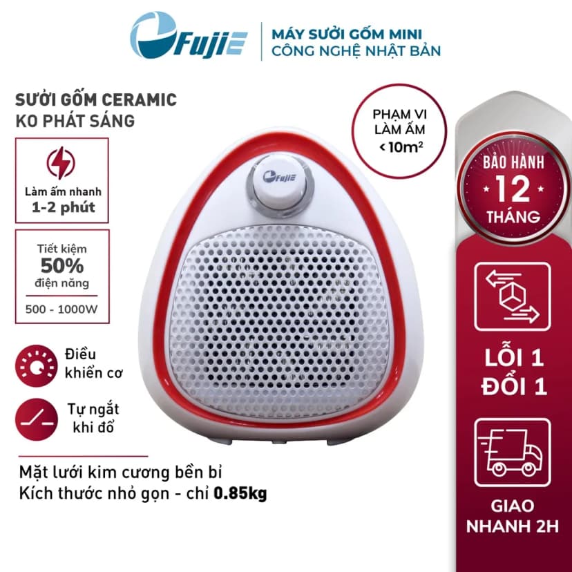 Quạt sưởi gốm FUJIHOME FH1100 - Giá rẻ nhất hôm nay - Ảnh 40