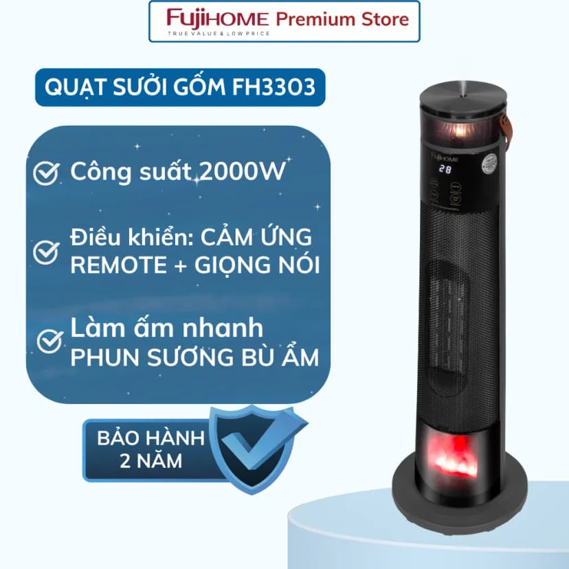 Quạt sưởi gốm FUJIHOME FH1100 - Giá rẻ nhất hôm nay - Ảnh 49