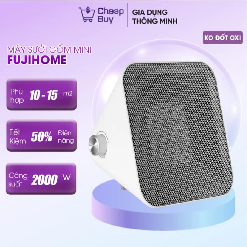 Quạt sưởi gốm FUJIHOME FH1100 - Giá rẻ nhất hôm nay - Ảnh 6