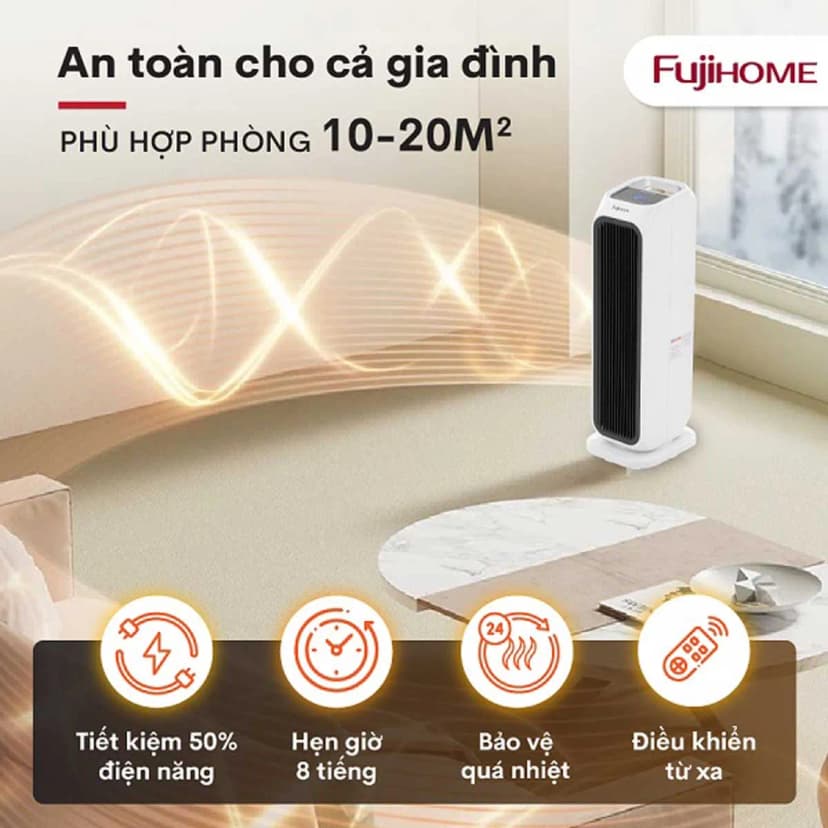 Quạt sưởi gốm FUJIHOME FH1100 - Giá rẻ nhất hôm nay - Ảnh 79
