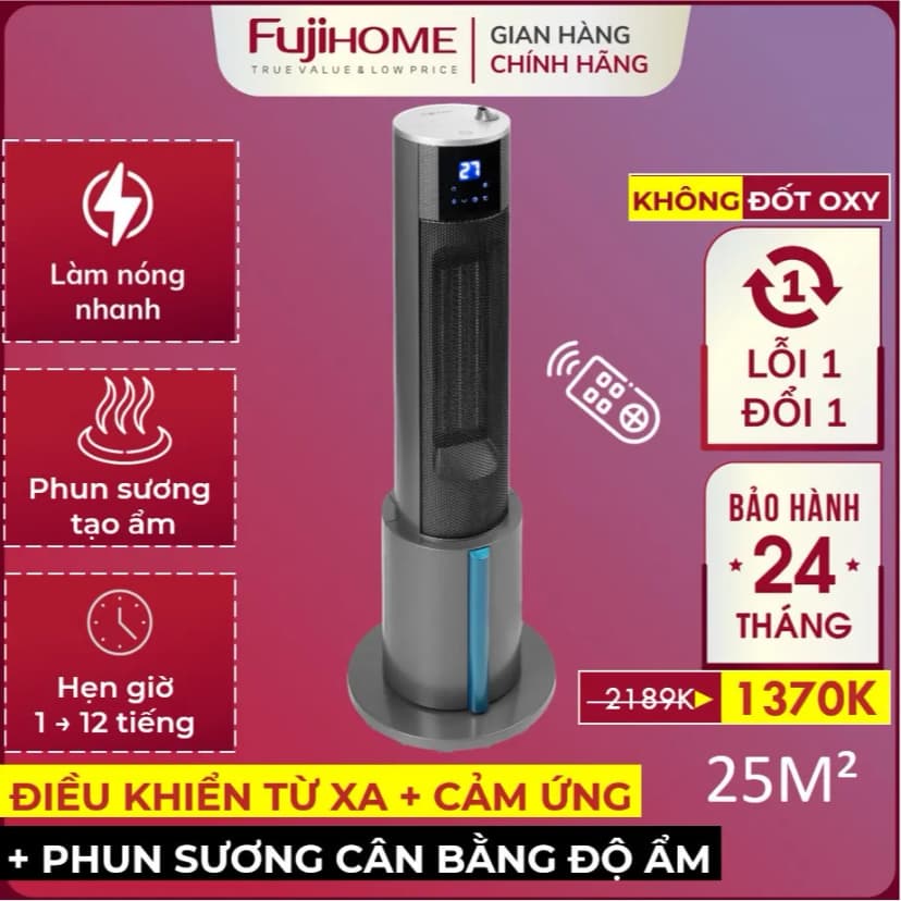 Quạt sưởi gốm FUJIHOME FH1100 - Giá rẻ nhất hôm nay - Ảnh 89