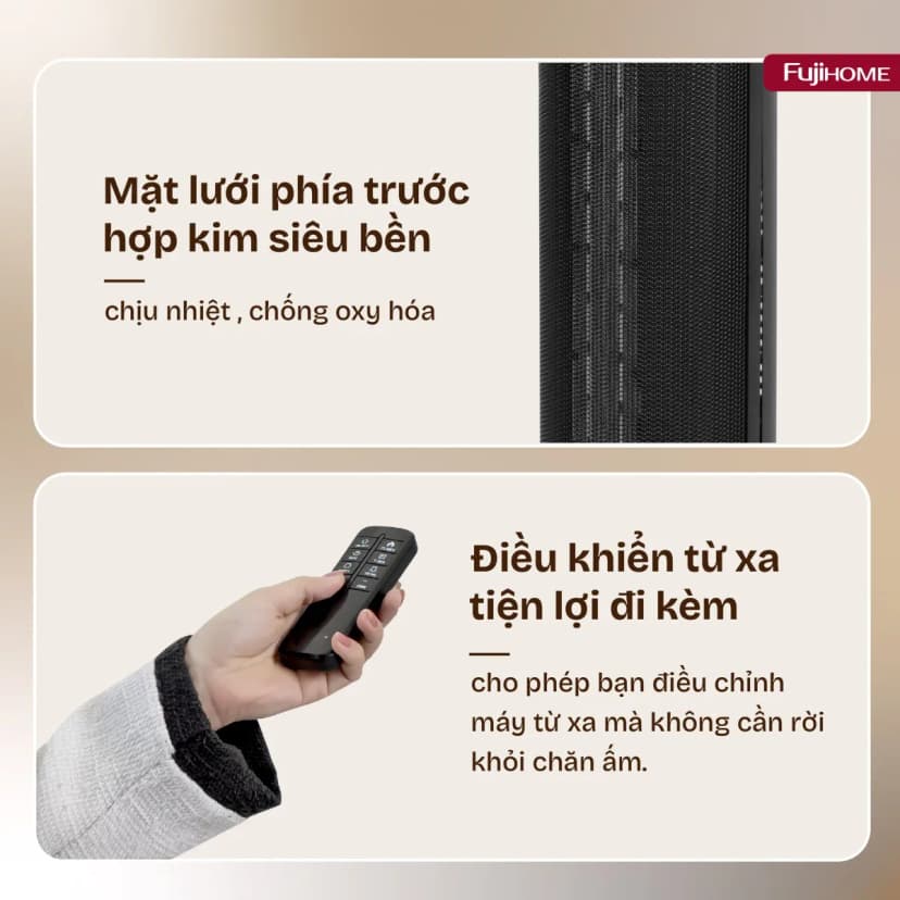 Quạt sưởi gốm FUJIHOME FH1950 - Giá rẻ nhất hôm nay - Ảnh 9