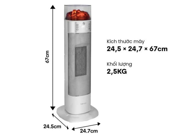 So sánh giá Quạt sưởi gốm FUJIHOME FH3100E rẻ nhất? - Ảnh 8