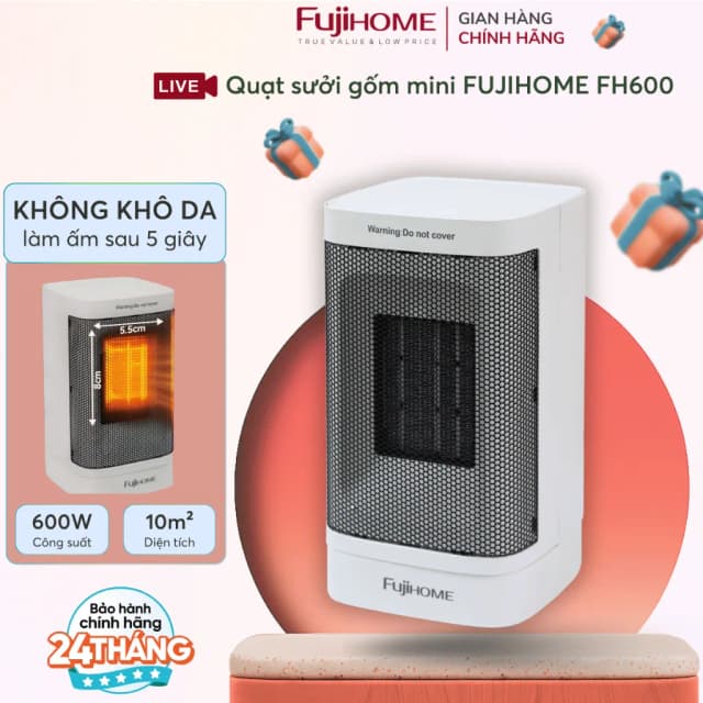 So sánh giá Quạt sưởi gốm FUJIHOME FH600 rẻ nhất? - Ảnh 9