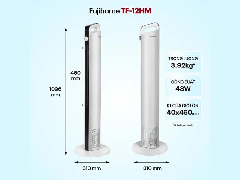 So sánh giá Quạt tháp FUJIHOME TF-12HM 48W - Tìm sản phẩm giá rẻ nhất - Ảnh 3