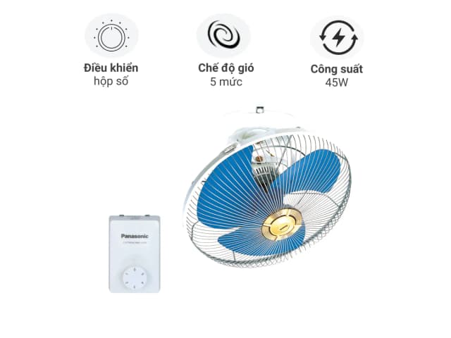 So sánh giá Quạt trần đảo Panasonic 3 cánh F-409QB 45W rẻ nhất? - Ảnh 9
