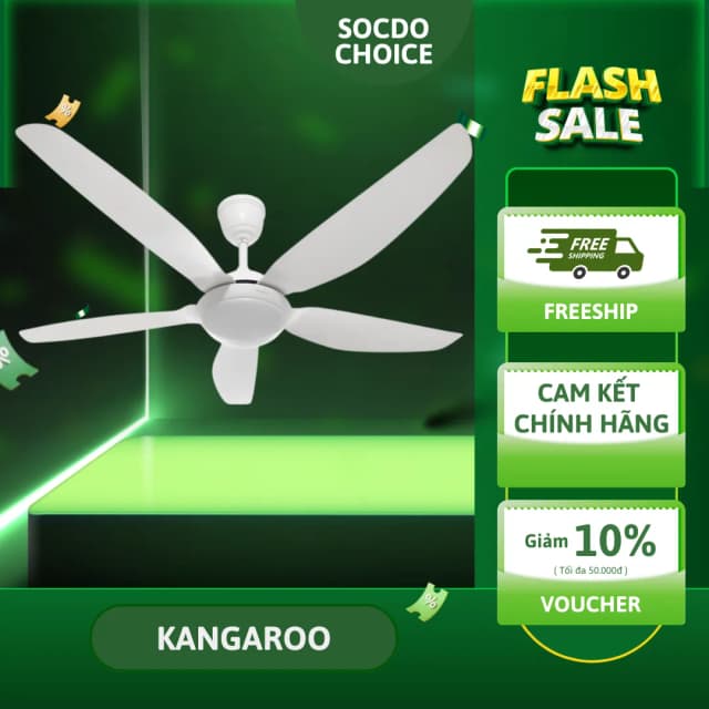Top 1 so sánh giá Quạt trần Kangaroo 5 cánh KGCF5DCL2 55W - Tìm sản phẩm giá rẻ nhất - Ảnh 11