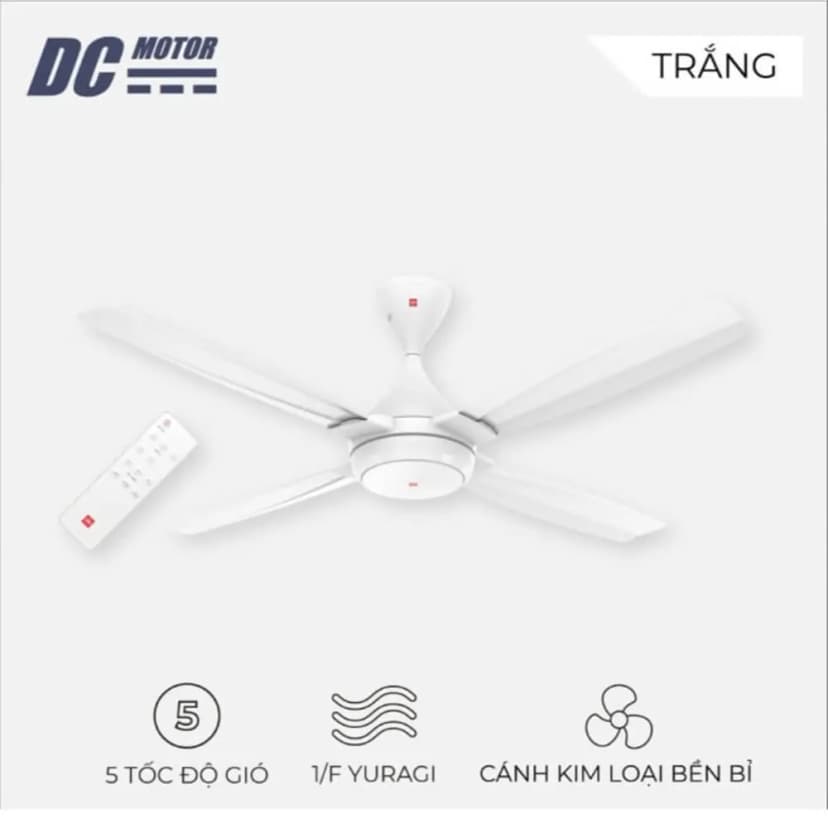So sánh giá Quạt trần KDK 4 cánh G56DG(WH) 29W - Tìm sản phẩm giá rẻ nhất - Ảnh 3