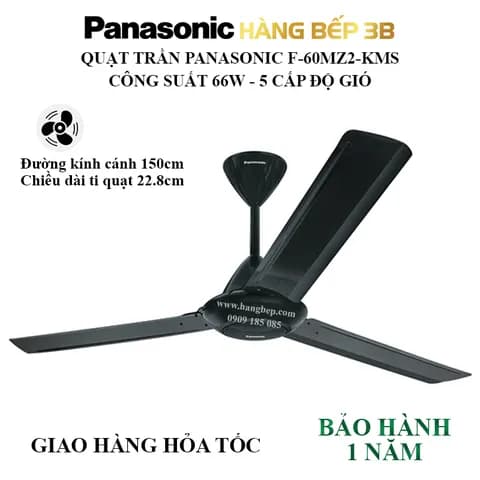 So sánh giá Quạt trần Panasonic 3 cánh F-60MZ2-K 66W rẻ nhất? - Ảnh 19