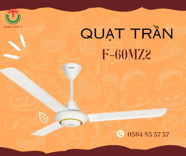 So sánh giá Quạt trần Panasonic 3 cánh F-60MZ2-S 66W rẻ nhất? - Ảnh 16