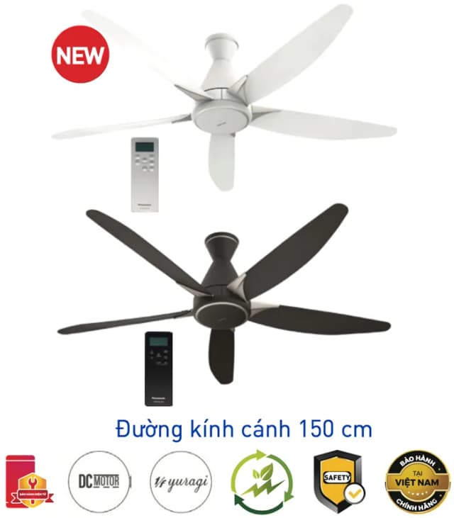 So sánh giá Quạt trần Panasonic 5 cánh F-60GDS-W 40W rẻ nhất? - Ảnh 9