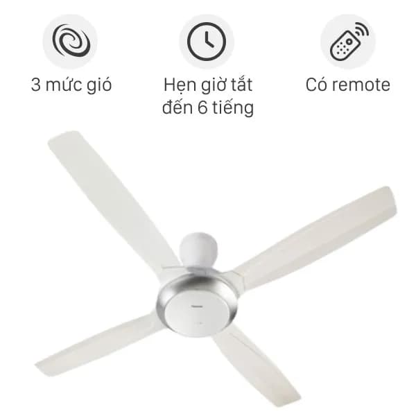 So sánh giá Quạt trần Panasonic 4 cánh F-56XPG-W 59W - Tìm sản phẩm giá rẻ nhất - Ảnh 6