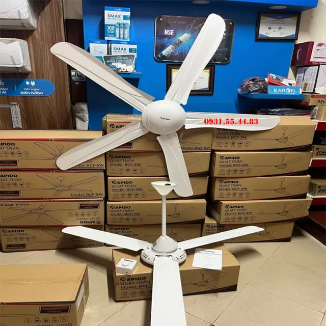 Top 1 so sánh giá Quạt trần Rapido 5 cánh RCF-5W AL56 64W - Tìm sản phẩm giá rẻ nhất - Ảnh 5
