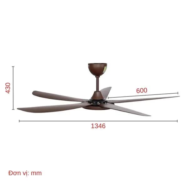 Quạt trần Sunhouse Apex 5 cánh APF7665B 50W - Giá rẻ nhất hôm nay - Ảnh 11