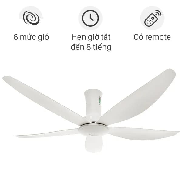 So sánh giá Quạt trần Sunhouse Apex 5 cánh APF7668W 60W - Tìm sản phẩm giá rẻ nhất - Ảnh 17